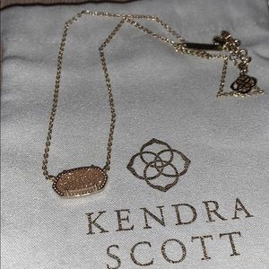 Gold Elisa Necklace with Sand Druzy✨